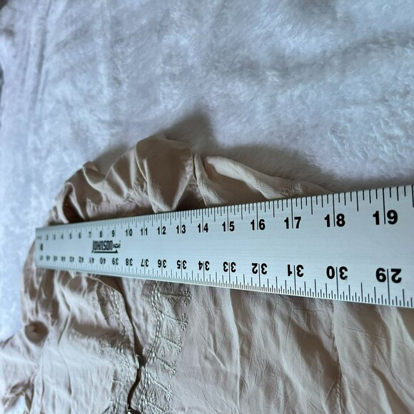 Uncommon Threads J. Jill Women's V-Neck Long Sleeve Tunic Blouse Cream Large - Picture 7 of 9